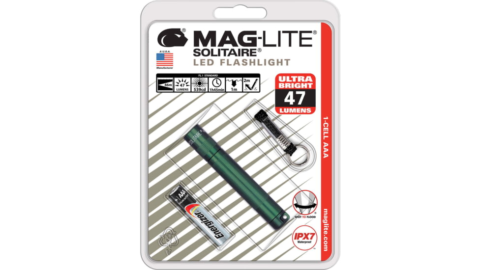 Maglite Solitaire Led 1 Aaa-cell Led Flashlight, Green - SJ3A396