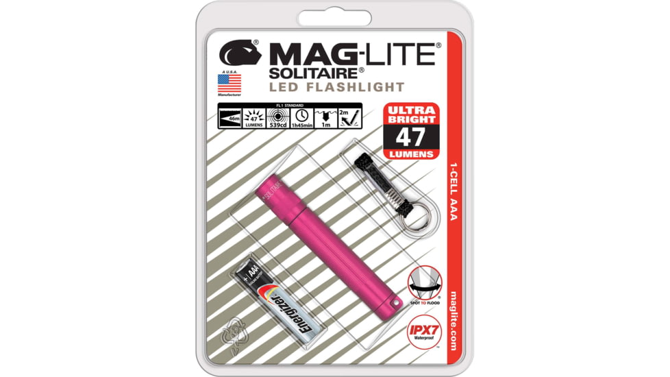 Maglite Solitaire Led 1 Aaa-cell Led Flashlight, Pink - SJ3AKY6