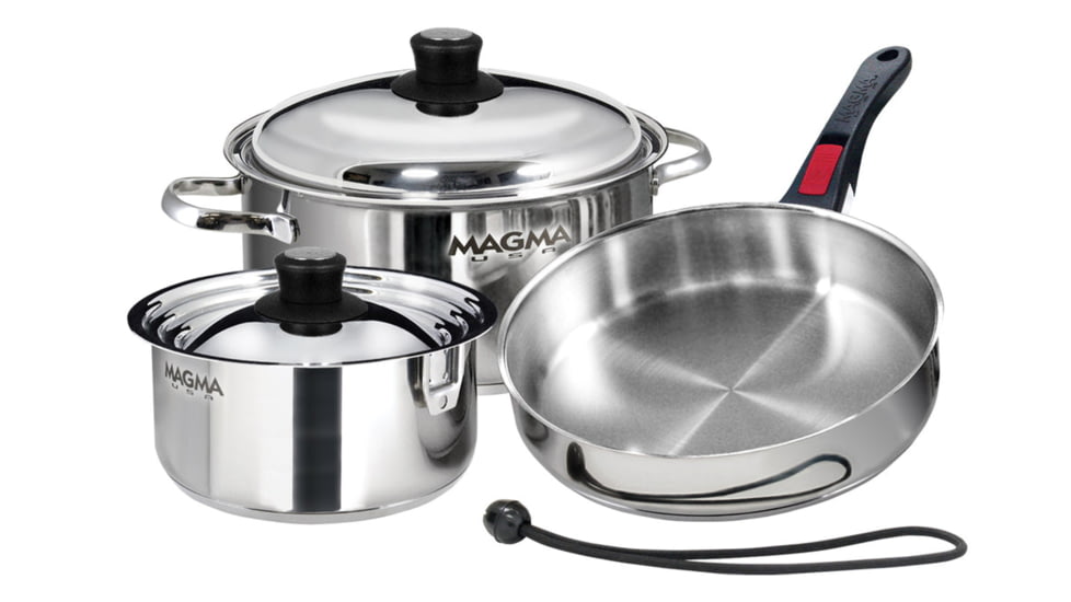 Magma 7 Piece S.S Starter Cookware Set Nestable, A10-362