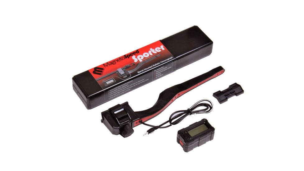 Magnetospeed Sporter Barrel Mounted Ballistic Chronograph, For Barrels from 0.5in up to 1in Diameter, Fits Contoured Rifle Barrels/Long Barrel Revolvers, MSSP
