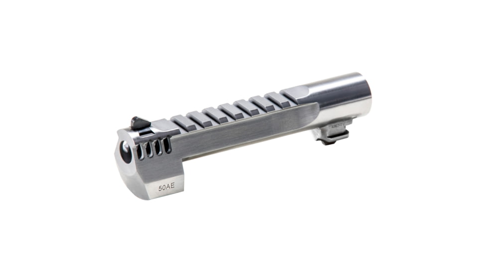 Magnum Research Barrel, .50 Action Express, 6, Picatinny Accessory Rail, With Muzzle Brake, Fits Desert Eagle MK XIX 50AE, Stainless Steel Finish, Silver