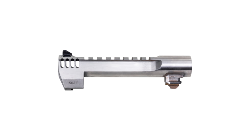 Magnum Research Barrel, .50 Action Express, 6, Picatinny Accessory Rail, With Muzzle Brake, Fits Desert Eagle MK XIX 50AE, Stainless Steel Finish, Silver