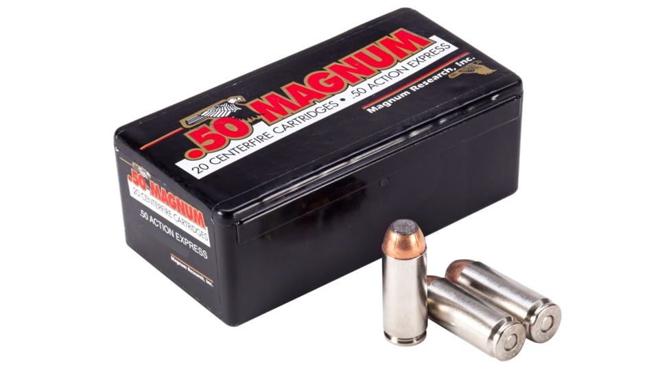 Magnum Research Desert Eagle .50 Action Express 350 Grain Jacketed Soft Point Centerfire Pistol Ammo, 20 Rounds, DEP50JSP350B