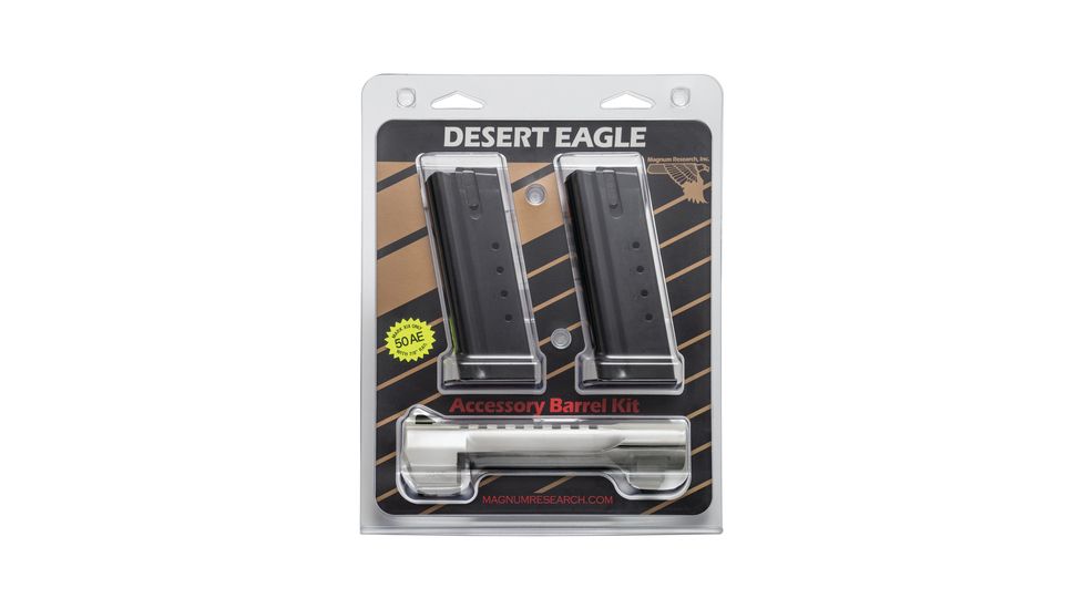 Magnum Research MGM Desert Eagle XIX Barrel .50AE 6 Inch With Muzzle Brake Bright Nickel Finish