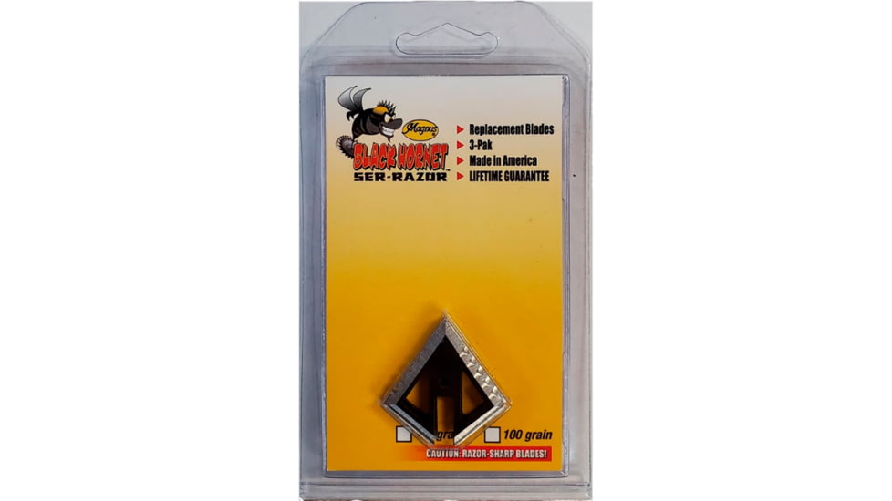 Magnus Magnus Black Hornet Ser-Razor Replacement Blade 4 Blade, 150 gr, Black, BHS150MB