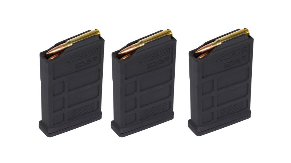 Magpul 10-Round PMAG 7.62 AC - AICS Short Action Magazine, 7.62X51mm NATO, Pack of 3