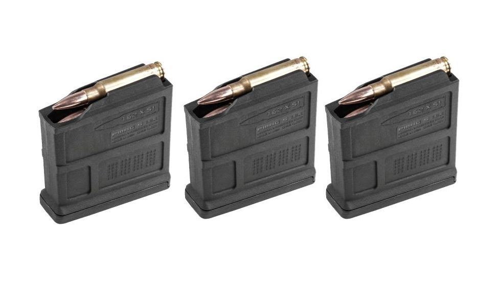 Magpul 5-Round PMAG 7.62 AC - AICS Short Action Magazine, 7.62X51mm NATO, Pack of 3