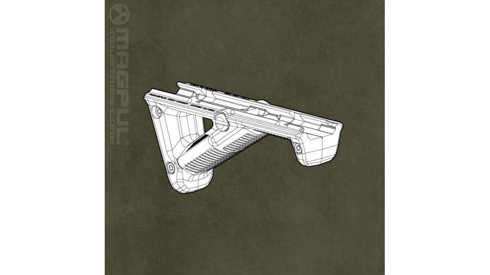 Magpul AFG2 Angled Foregrip, Foliage Green MAG414FOL