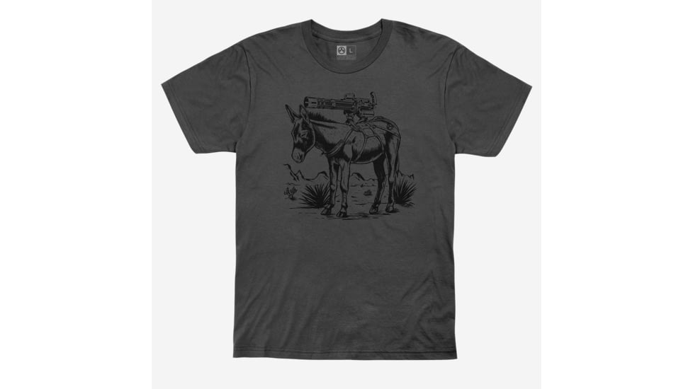 Magpul Burro Cotton T-Shirt - Mens, Charcoal Gray, Medium, MAG1190-010-M
