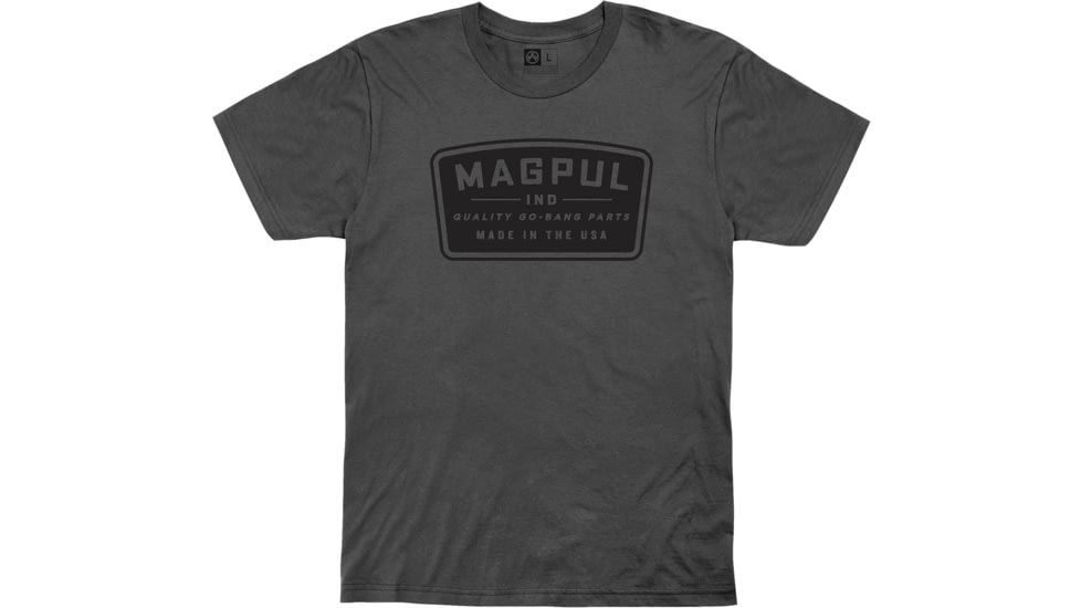 Magpul Go Bang Parts Cotton T-Shirt - Men's, Charcoal Gray, 3XL, MAG1111-010-3X