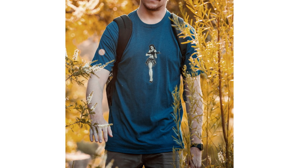 Magpul Hula Girl CVC T-Shirt - Men's, Blue Stone Heather, 2XL, MAG1117-425-2X