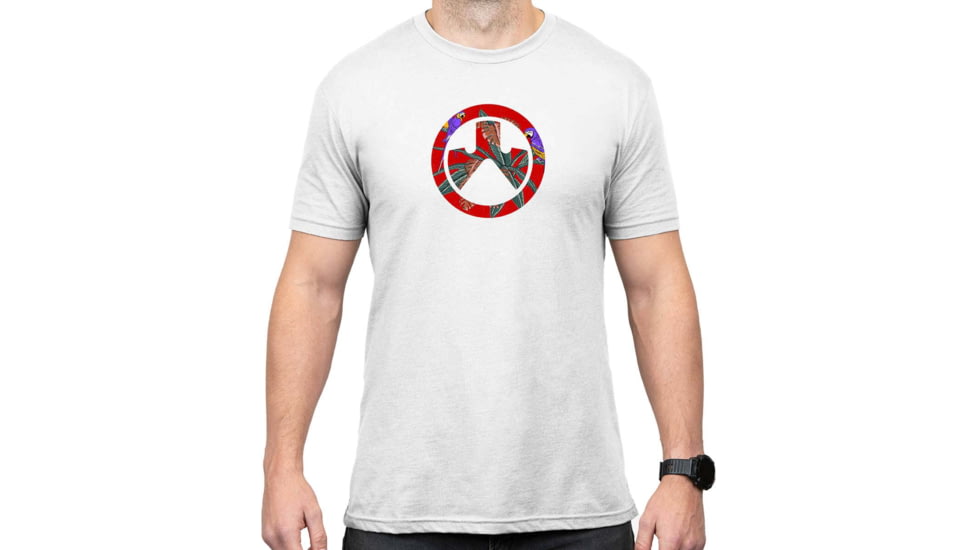 Magpul Industries Aloha Icon White Cotton T-Shirt - Men's, White, Small, MAG1286-100-S