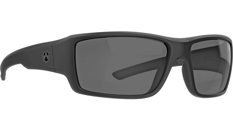 Magpul Industries Ascent Shooting Glasses, Black Frame, Gray/Green Lens, MAG1132-1-001-1900