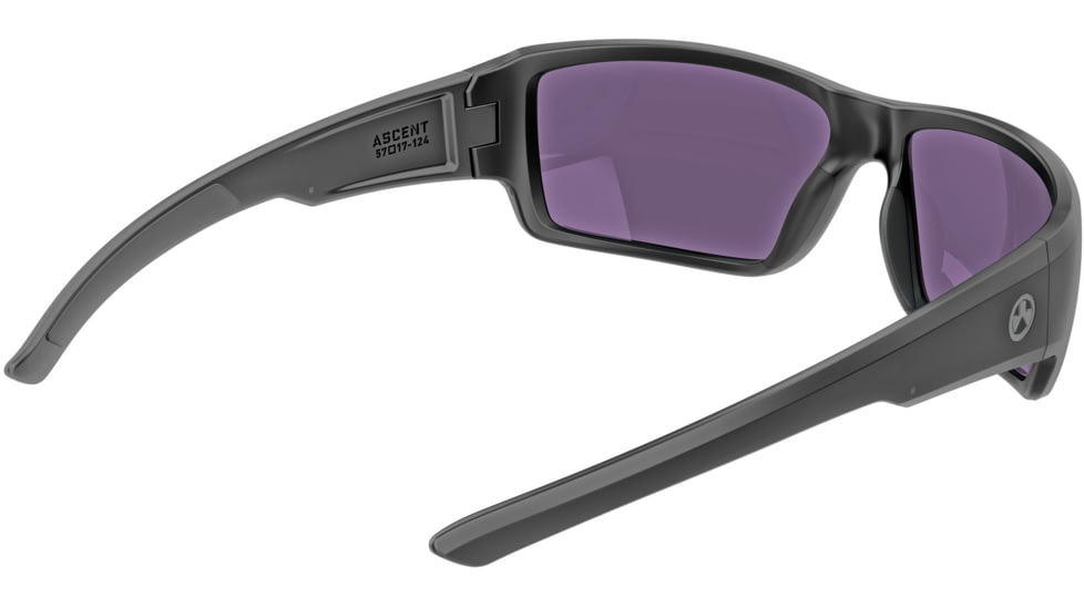 Magpul Industries Ascent Shooting Glasses, Black Frame, Violet Lens/Green Mirror, MAG1132-1-001-4050