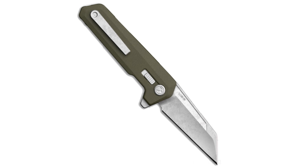 Magpul Industries Breslau Folding Knife, 2.94in, MVN35 MIM Steel, Wharncliffe Blade, Bead Blasted Finish, Olive Drab Green Polymer Handle, MAG1081-ODG