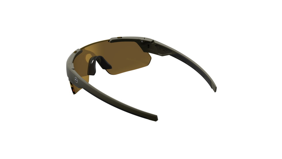 Magpul Industries Defiant Eyewear, Olive Drab Green Frame, Bronze Lenses, Polarized, MAG1044-1-315-2030