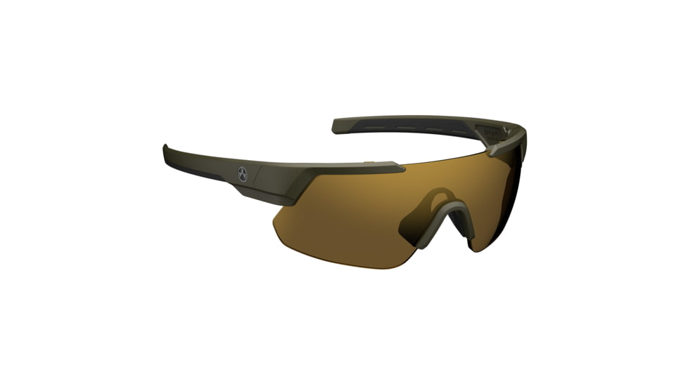 Magpul Industries Defiant Eyewear, Olive Drab Green Frame, Bronze Lenses, Polarized, MAG1044-1-315-2030