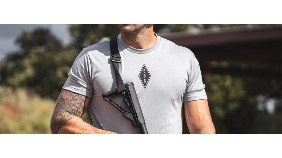 Magpul Industries Engineered To Feed T-Shirt - Mens, Stone Gray Heather, Cotton/Polyester, Short Sleeve, Medium, MAG1280-041-M