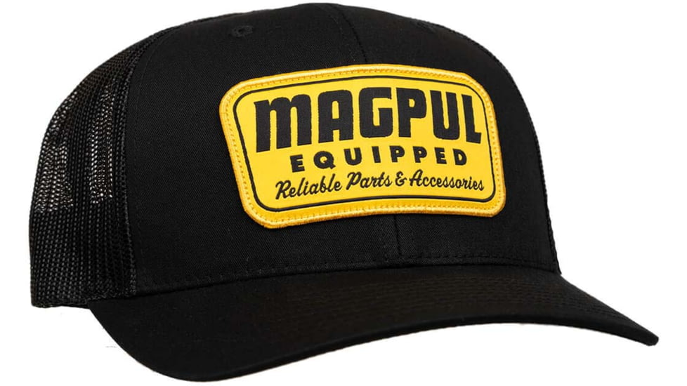 Magpul Industries Equipped Trucker Hat, Black, One Size, MAG1179-001