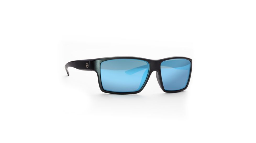Magpul Industries Explorer Sunglasses w/Polycarbonate Lens, Matte Black Frame, Bronze Lens w/ Blue Lens Mirror 250-028-005
