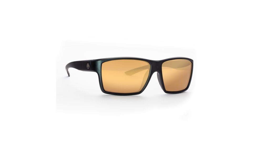 Magpul Industries Explorer Sunglasses w/Polycarbonate Lens, Matte Black Frame, Bronze Lens w/ Gold Lens Mirror 250-028-006