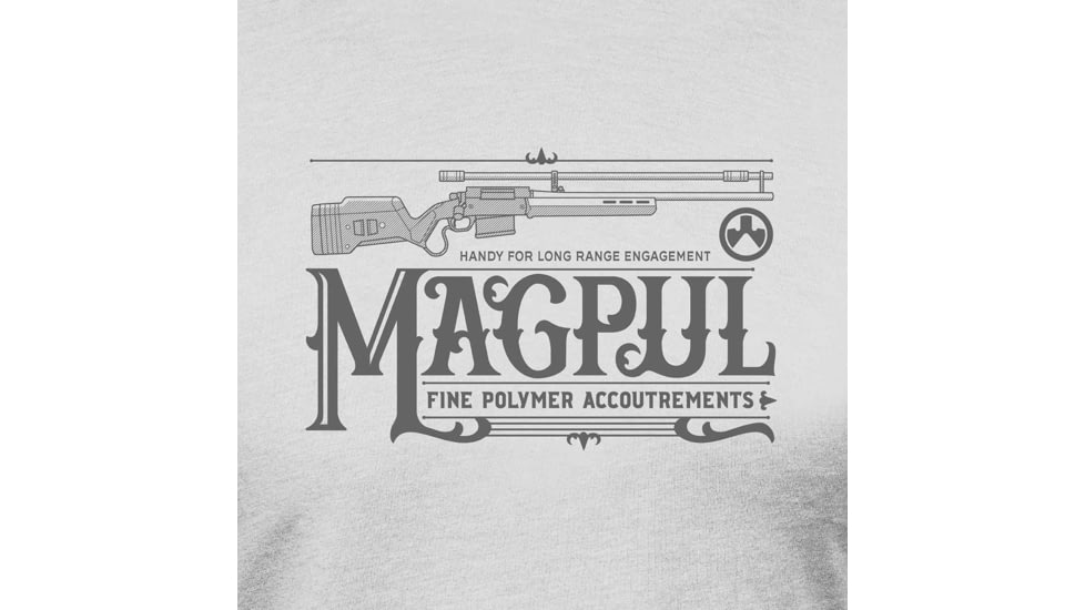 Magpul Industries Fine Polymer Accoutrements Blend T-Shirt - Mens, Stone Gray Heather, XL, MAG1269-041-XL