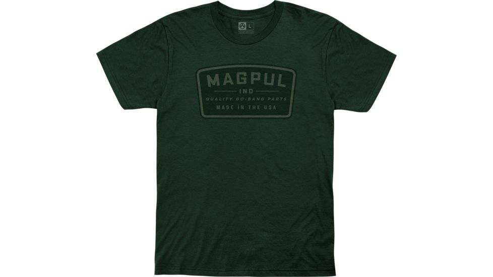 Magpul Industries Go Bang Parts Cotton T-Shirt, Forest Green, Medium, MAG1111-301-M
