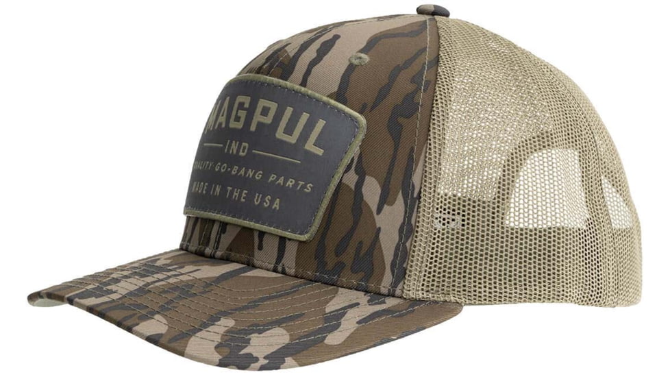 Magpul Industries Go Bang Trucker Hat, Bottomland Camo, Cotton/Polyester, One Size Fits Most