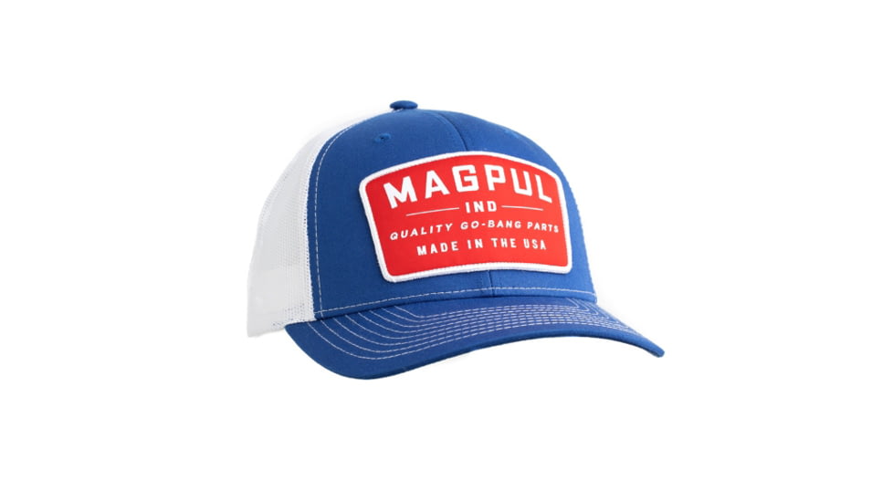 Magpul Industries Go Bang Trucker Hat, Royal/White, OSFA, MAG1102-423