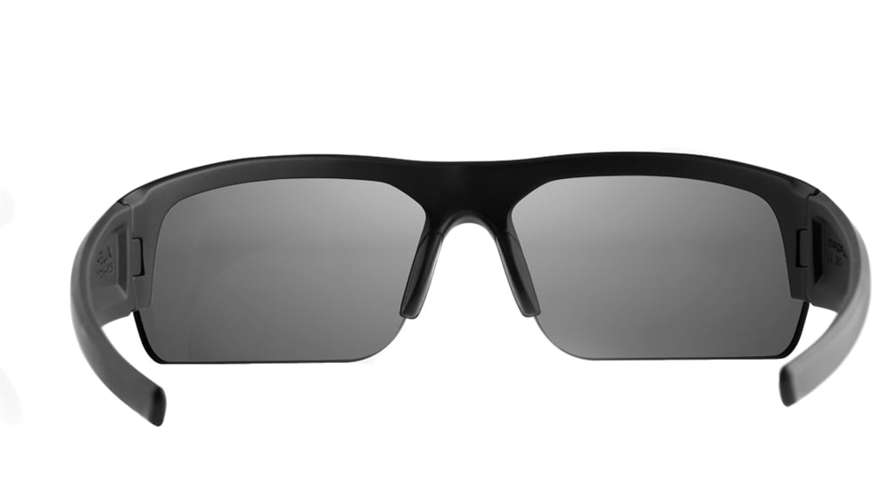 Magpul Industries Helix Eyewear Shooting Glasses, Black Frame, Gray/Silver Mirror Lens, Polarized, MAG1097-1-001-1110