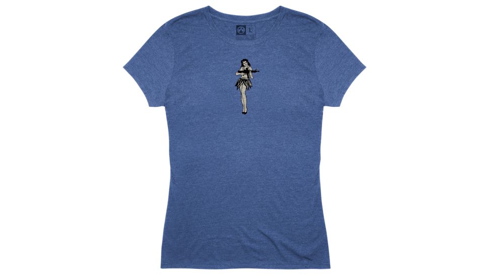Magpul Industries Hula Girl Tri-Blend T-Shirt, Royal Heather, Medium, MAG1124-424-M