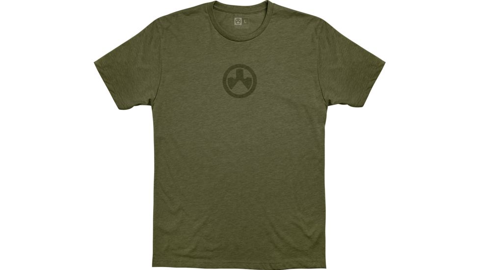 Magpul Industries Icon Logo CVC T-Shirt, Olive Drab Heather, Large, MAG1115-317-L