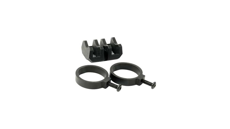 Magpul Industries Light Mount V-Block and Rings, Fits Magpul Light Mounts, Black MPIMAG614-BLK