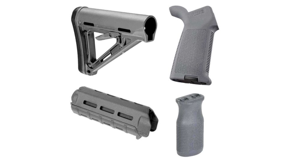 Magpul Industries M-LOK MOE Kit Commercial, Gray, AR MLOK COMKIT-GRY