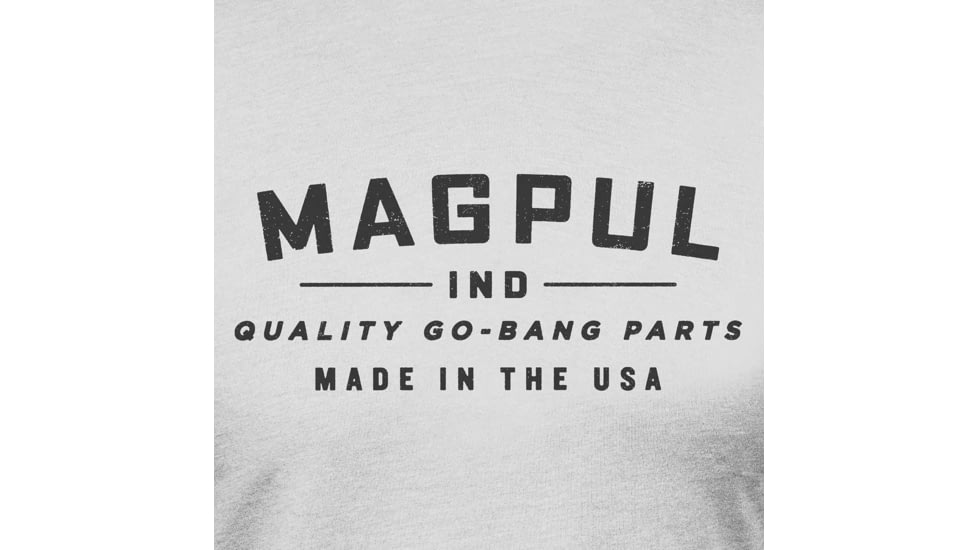 Magpul MAG1112-041-2XL Go Bang Parts Stone Gray Heather Cotton/Polyester Short