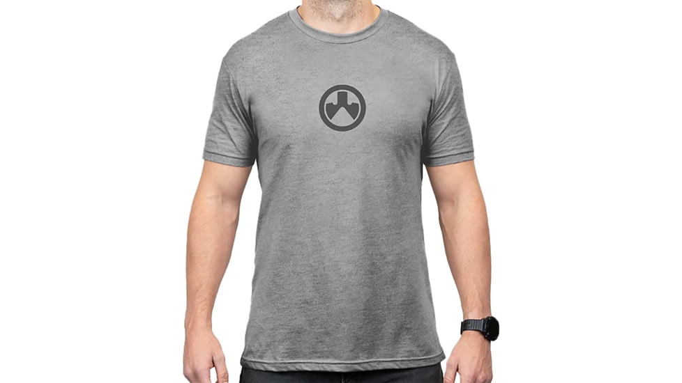 Magpul MAG1115-041-M Go Bang Parts Stone Gray Heather Cotton/Polyester Short Sl