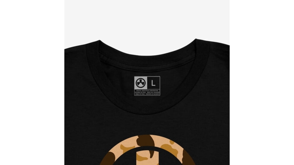 Magpul MAG1527-001-2XL Raider Camo Icon CVC Black Cotton/Polyester Short Sleeve
