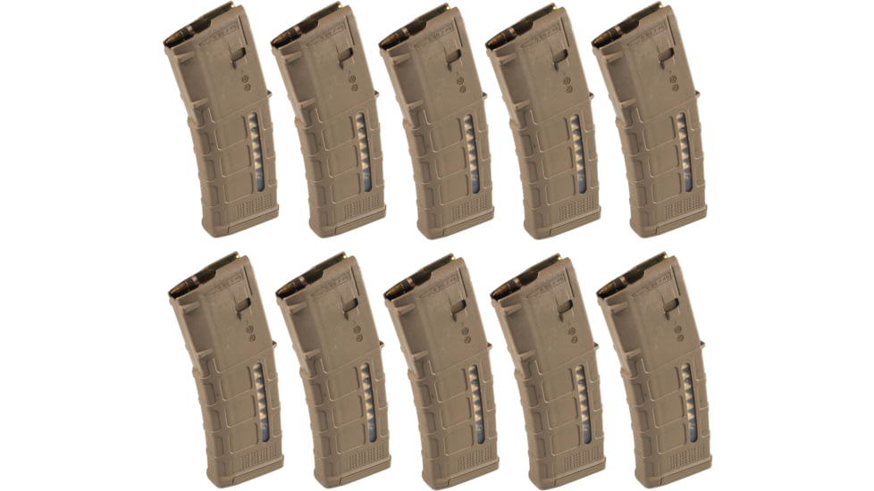 Magpul Industries PMAG GEN M3 AR-15/M16/M4 .223 Rem/5.56x45mm NATO, Medium Coyote Tan, 10-Pack