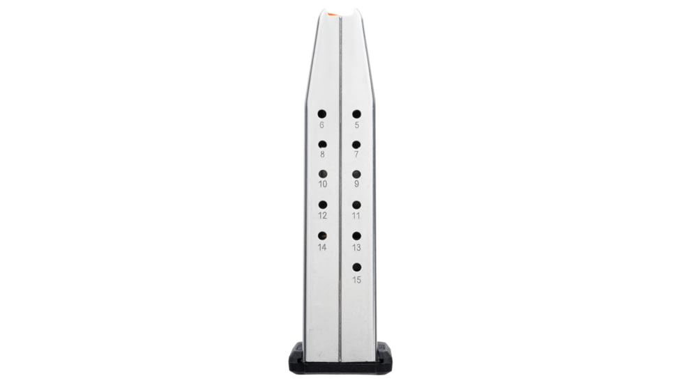 Magpul Industries AMAG 15 SG9 SIG Sauer P320 9mm Luger 15 Round Pistol Magazine, Silver, MAG1464-SST
