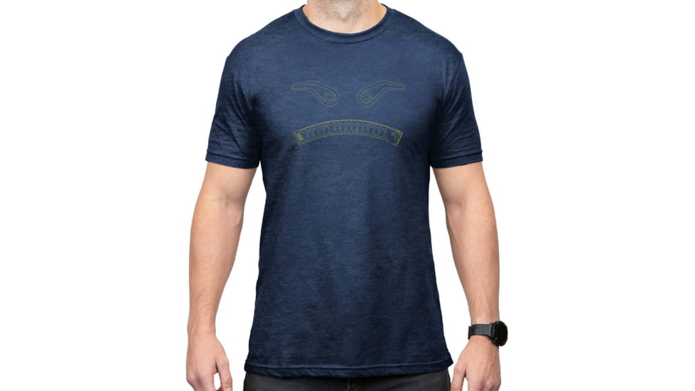 Magpul Industries Magmouth T-Shirt - Men's, Navy Heather, Short Sleeve, 2XL, MAG12684112X