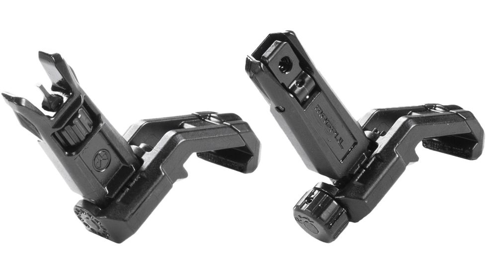 Magpul Industries MBUS Pro Offset Deployable Front and Rear Sight, Black, 250-054-136-KIT1