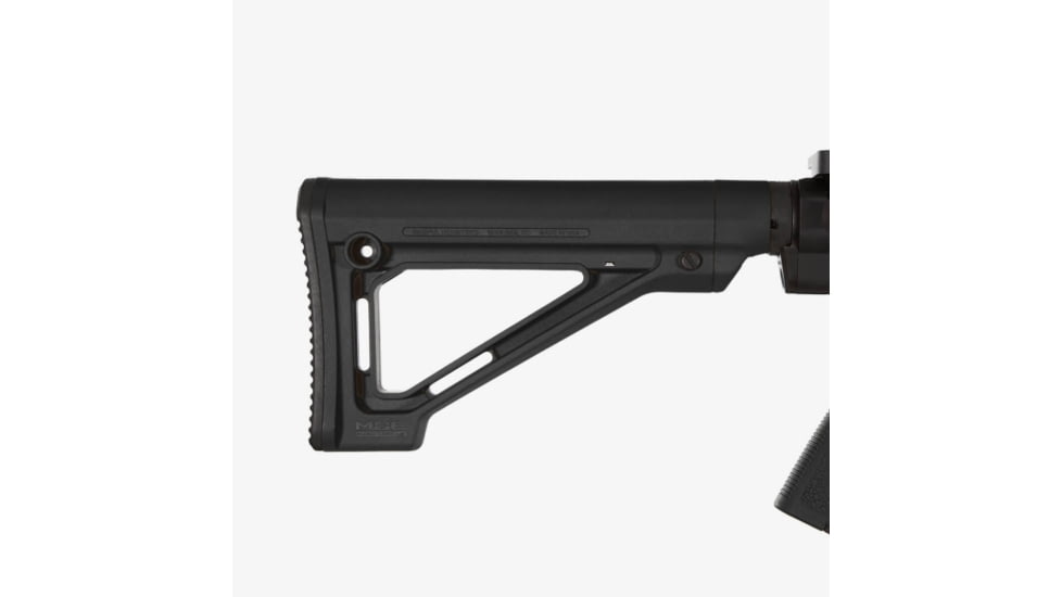 Magpul Industries MOE Fixed Carbine Mil-Spec Stock, AR-10/AR-15/SR-25, 8.8 in, Black, MAG480-BLK