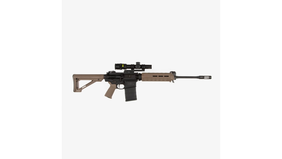 Magpul Industries MOE Fixed Carbine Mil-Spec Stock, AR-10/AR-15/SR-25, 8.8 in, Flat Dark Earth, MAG480-FDE