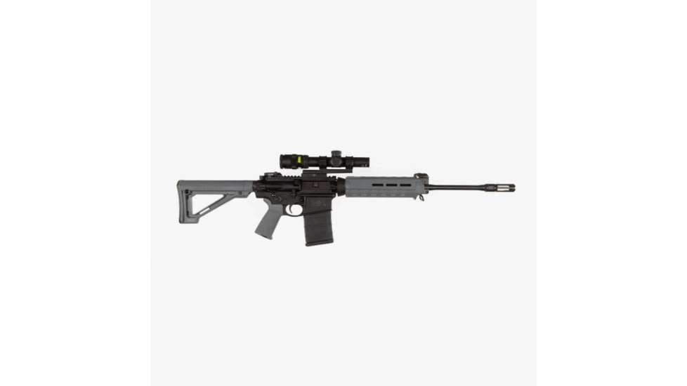 Magpul Industries MOE Fixed Carbine Mil-Spec Stock, AR-10/AR-15/SR-25, 8.8 in, Grey, MAG480-GRY
