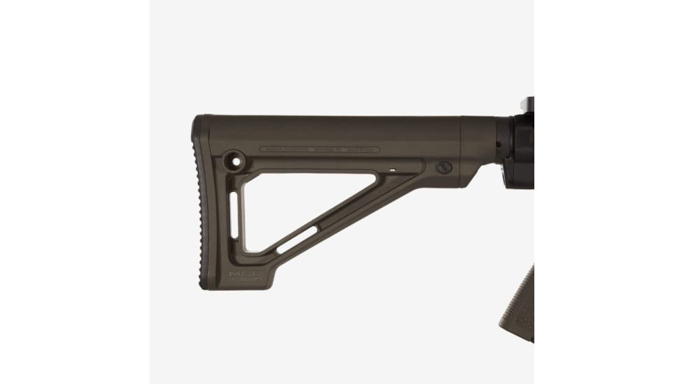 Magpul Industries MOE Fixed Carbine Mil-Spec Stock, AR-10/AR-15/SR-25, 8.8 in, Olive Drab, MAG480OD