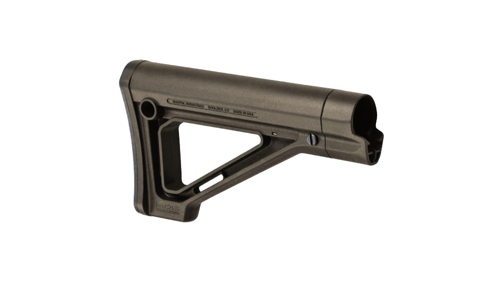 Magpul Industries MOE Fixed Carbine Mil-Spec Stock, AR-10/AR-15/SR-25, 8.8 in, Olive Drab, MAG480OD