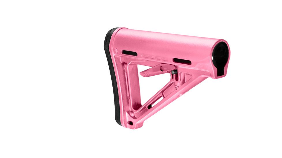 Magpul Industries MOE Rifle Stock, Fits AR-15/M-16, Commercial-Spec, Pink MAG401PNK