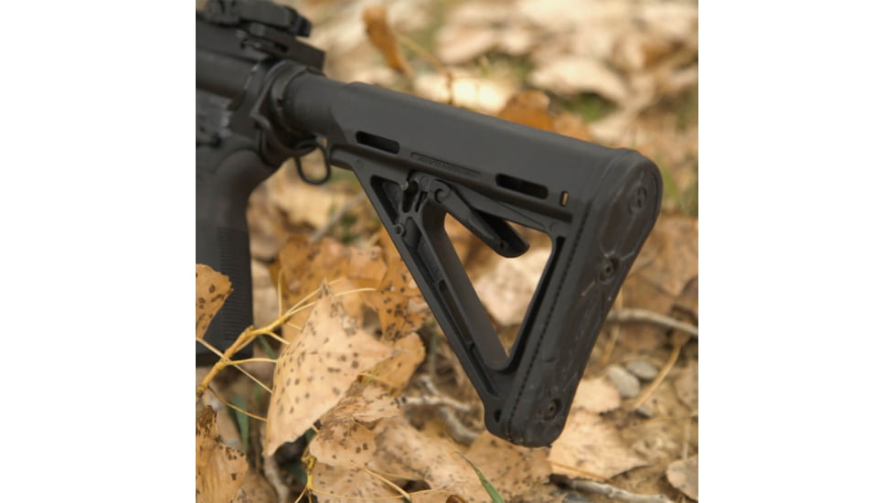 Magpul Industries MOE Rifle Stock, Fits AR-15/M-16, Mil-Spec, Black MAG400BLK