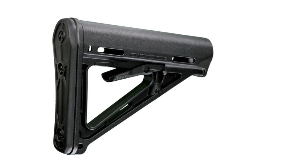 Magpul Industries MOE Rifle Stock, Fits AR-15/M-16, Mil-Spec, Black MPIMAG400BLK