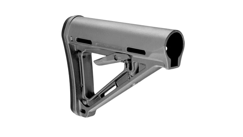 Magpul Industries MOE Rifle Stock, Fits AR-15/M-16, Mil-Spec, Gray MPIMAG400GRY